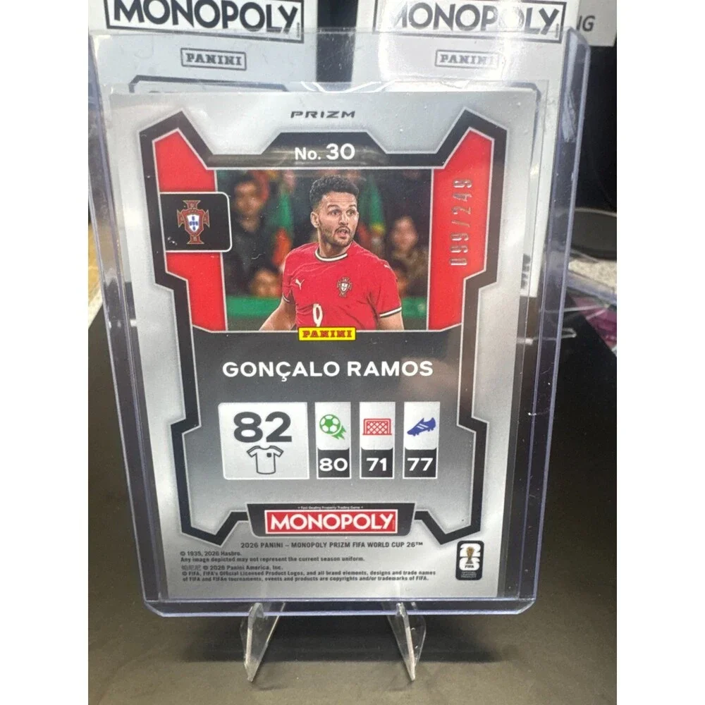2026 Panini Monopoly FIFA World Cup #30 Goncalo Ramos Prizm , Portugal/249